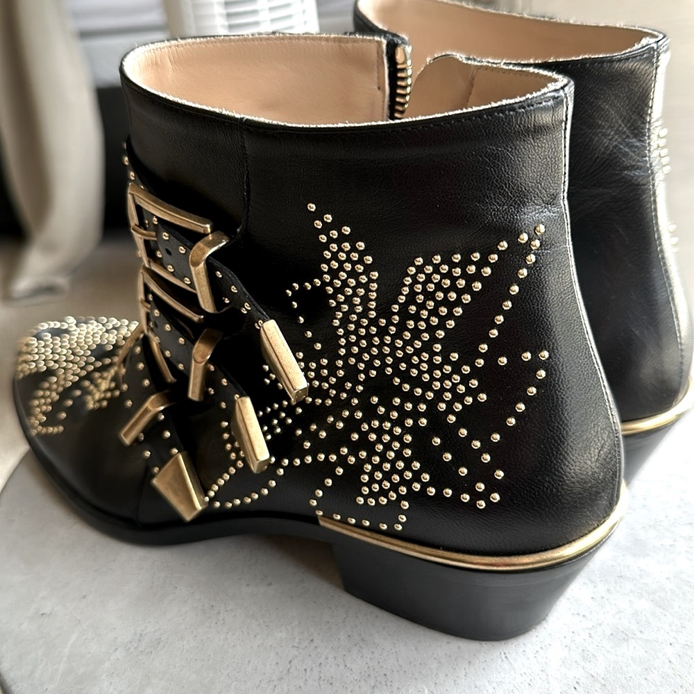 Classic Chloe Susana Boots in Black Gold - Picture 6 of 6